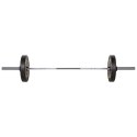 GO900 GRYF OLIMPIJSKI 20KG 2200MM HMS PREMIUM + ZG1500 SILVER ZACISKI LOCK JAW (2 szt) HMS PREMIUM