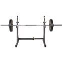 GO900 GRYF OLIMPIJSKI 20KG 2200MM HMS PREMIUM + ZG1500 SILVER ZACISKI LOCK JAW (2 szt) HMS PREMIUM