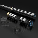 GO900 GRYF OLIMPIJSKI 20KG 2200MM HMS PREMIUM + ZG1500 SILVER ZACISKI LOCK JAW (2 szt) HMS PREMIUM