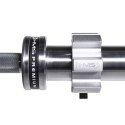 GO901 GRYF OLIMPIJSKI 20KG 2200MM HMS PREMIUM + ZG1500 SILVER ZACISKI LOCK JAW (2 szt) HMS PREMIUM