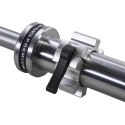 GO901 GRYF OLIMPIJSKI 20KG 2200MM HMS PREMIUM + ZG1500 SILVER ZACISKI LOCK JAW (2 szt) HMS PREMIUM