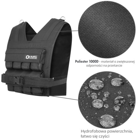 KTO16 KAMIZELKA TRENINGOWA Z OBCIĄŻENIEM 16 KG HMS PREMIUM HMS PREMIUM KTO16 KAMIZELKA TRENINGOWA Z OBCIĄŻENIEM 16 KG HMS PREMIUM HMS PREMIUM