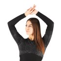 BIELIZNA TERMOAKTYWNA CZARNA DAMSKA ZESTAW S/M ROSA