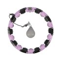 FH04 VIOLET/BLACK HULA HOP Z OBCIĄŻNIKIEM I LICZNIKIEM INNY