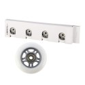 PU 76x24 82A BIAŁE (4 szt.) + ABEC-7 (8 szt.) ZESTAW STOCK NILS EXTREME