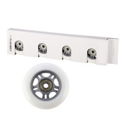 PU 76x24 82A BIAŁE (4 szt.) + ABEC-7 (8 szt.) ZESTAW STOCK NILS EXTREME
