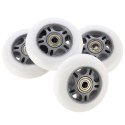 PU 76x24 82A BIAŁE (4 szt.) + ABEC-7 (8 szt.) ZESTAW STOCK NILS EXTREME