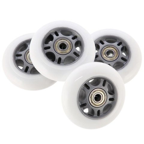 PU 76x24 82A BIAŁE (4 szt.) + ABEC-7 (8 szt.) ZESTAW STOCK NILS EXTREME PU 76x24 82A BIAŁE (4 szt.) + ABEC-7 (8 szt.) ZESTAW STOCK NILS EXTREME