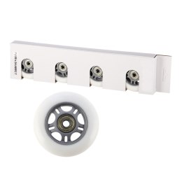 PU 80x24 82A BIAŁE (4 szt.) + ABEC-7 (8 szt.) ZESTAW STOCK NILS EXTREME