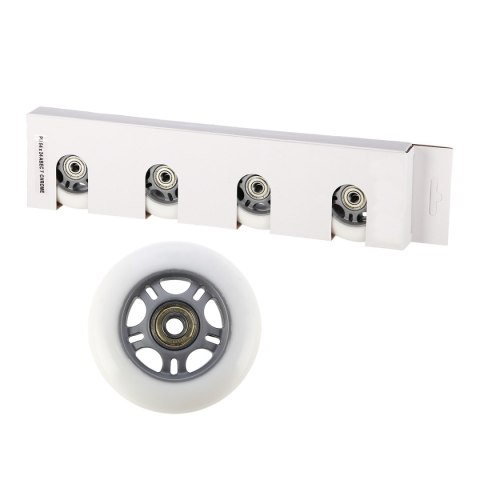 PU 84x24 82A BIAŁE (4 szt.) + ABEC-7 (8 szt.) ZESTAW STOCK NILS EXTREME PU 84x24 82A BIAŁE (4 szt.) + ABEC-7 (8 szt.) ZESTAW STOCK NILS EXTREME