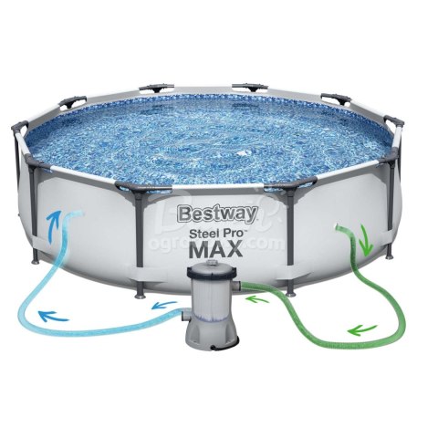 Basen ogrodowy stelażowy 305 x 76 cm 17w1 Bestway Basen ogrodowy stelażowy 305 x 76 cm 17w1 Bestway