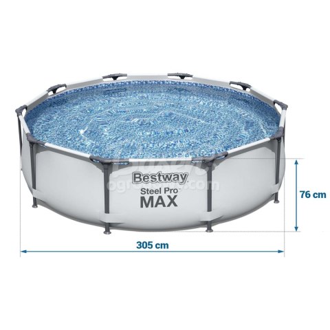 Basen ogrodowy stelażowy 305 x 76 cm 17w1 Bestway Basen ogrodowy stelażowy 305 x 76 cm 17w1 Bestway