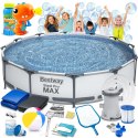 Basen ogrodowy stelażowy 366 x 76 cm 16w1 Bestway + maszynka do baniek GRATIS