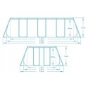 Basen ogrodowy stelażowy 404 x 201 x 100 cm 18w1 Bestway
