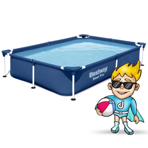 Basen prostokątny stelażowy 221x150x43 cm 16w1 Bestway Basen prostokątny stelażowy 221x150x43 cm 16w1 Bestway