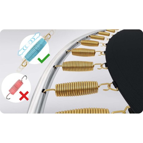 TRAMPOLINA OGRODOWA CZARNO/NIEBIESKA ROZMIAR 312 CM Z SIATKĄ ZEWNĘTRZNĄ I DRABINKĄ TRAMPOLINA OGRODOWA CZARNO/NIEBIESKA ROZMIAR 312 CM Z SIATKĄ ZEWNĘTRZNĄ I DRABINKĄ