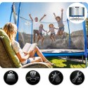 TRAMPOLINA OGRODOWA ROZMIAR 312 CM Z SIATKĄ ZEWNĘTRZNĄ I DRABINKĄ