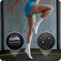 TRAMPOLINA OGROWA CZARNO/ZIELONA ROZMIAR 374 CM Z SIATKĄ ZEWNĘTRZNĄ I DRABINKĄ