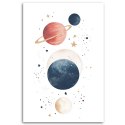 Obraz dla dzieci na ścianę, Planety Kosmos Boho - 70x100