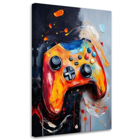 Obraz na płótnie, Gaming Kontroler Konsola - 70x100 Obraz na płótnie, Gaming Kontroler Konsola - 70x100