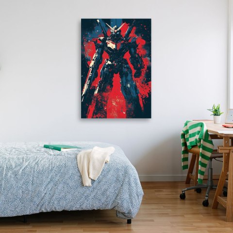 Obraz na płótnie, Robot Mech Abstrakcja - 80x120 Obraz na płótnie, Robot Mech Abstrakcja - 80x120