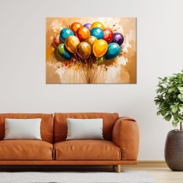 Obraz na płótnie do pokoju dziecka, Kolorowe Balony - 100x70