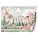 Fototapeta dla dzieci do pokoju, Dinozaury Góry Las Zielony - 250x175