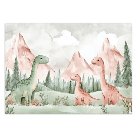 Fototapeta dla dzieci do pokoju, Dinozaury Góry Las Zielony - 450x315 Fototapeta dla dzieci do pokoju, Dinozaury Góry Las Zielony - 450x315