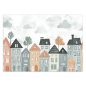 Fototapeta do pokoju dziecka, Kolorowe domy miasto - 200x140