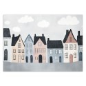 Fototapeta do pokoju dziecka, Kolorowe domy miasto - 200x140