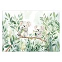 Fototapeta do pokoju dziecka, Misie Koala Liście eukaliptusa - 250x175
