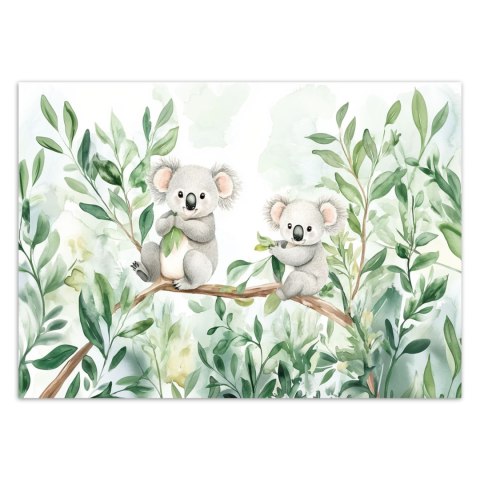 Fototapeta do pokoju dziecka, Misie Koala Liście eukaliptusa - 250x175 Fototapeta do pokoju dziecka, Misie Koala Liście eukaliptusa - 250x175