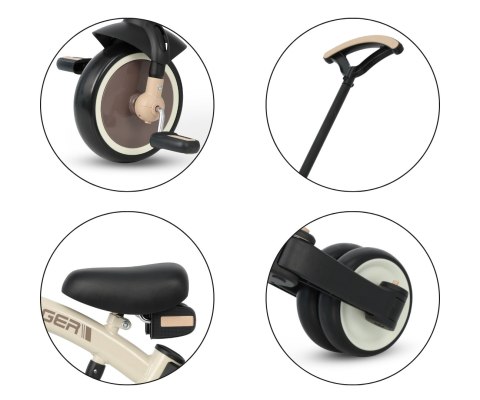 Qplay Rowerek Trójkołowy Stager 3w1 Brown Qplay Rowerek Trójkołowy Stager 3w1 Brown