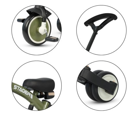 Qplay Rowerek Trójkołowy Stager 3w1 Green Qplay Rowerek Trójkołowy Stager 3w1 Green