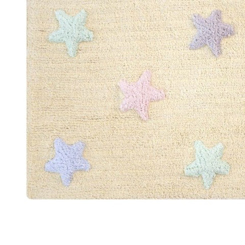 Dywan bawełniany Tricolor Star Vanilla 120x160 cm Lorena Canals Dywan bawełniany Tricolor Star Vanilla 120x160 cm Lorena Canals