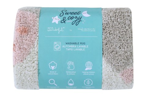 Lorena Canals Dywan bawełniany Believe in Yourself, Mr Wonderful & Lorena Canals Ø100 cm Lorena Canals Dywan bawełniany Believe in Yourself, Mr Wonderful & Lorena Canals Ø100 cm