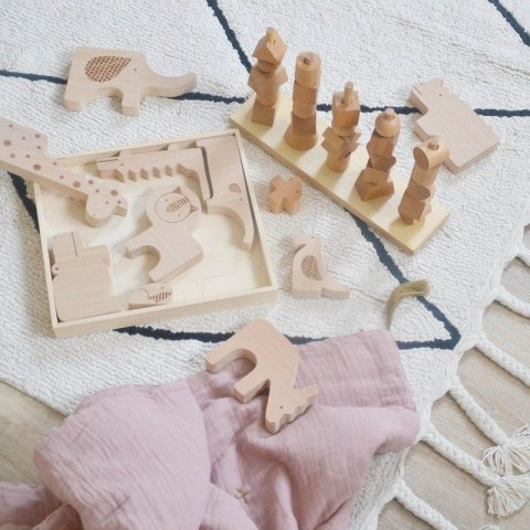 Lorena Canals Dywan bawełniany Bereber Beige P 80 x 230 cm Lorena Canals Dywan bawełniany Bereber Beige P 80 x 230 cm