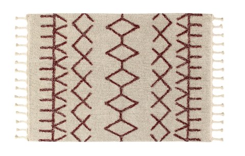 Lorena Canals Dywan bawełniany Bereber Burgundy 120 x 160 cm Lorena Canals Dywan bawełniany Bereber Burgundy 120 x 160 cm