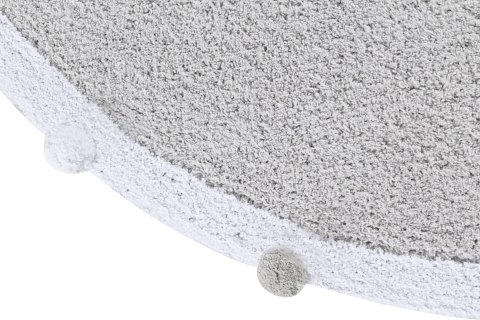 Lorena Canals Dywan bawełniany Bubbly Light Grey Ø 120 cm Lorena Canals Dywan bawełniany Bubbly Light Grey Ø 120 cm