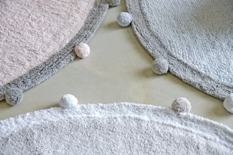 Lorena Canals Dywan bawełniany Bubbly Light Grey Ø 120 cm Lorena Canals Dywan bawełniany Bubbly Light Grey Ø 120 cm