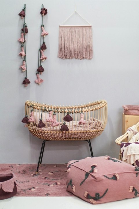 Lorena Canals Dywan bawełniany English Garden Ash Rose 140 x 210 cm Lorena Canals Dywan bawełniany English Garden Ash Rose 140 x 210 cm