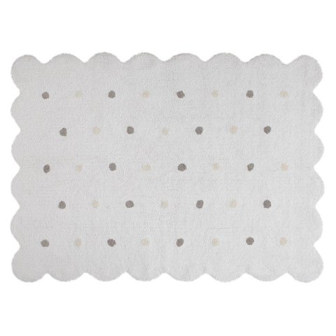 Lorena Canals Dywan bawełniany Galleta Blanco/White 120 x 160 cm Lorena Canals Dywan bawełniany Galleta Blanco/White 120 x 160 cm