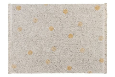 Lorena Canals Dywan bawełniany Hippy Dots Natural Honey 120 x 160 cm Lorena Canals Dywan bawełniany Hippy Dots Natural Honey 120 x 160 cm