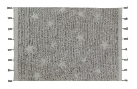 Lorena Canals Dywan bawełniany Hippy Stars Grey 120 x 175 cm Lorena Canals Dywan bawełniany Hippy Stars Grey 120 x 175 cm