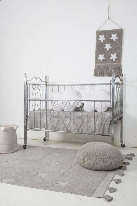 Lorena Canals Dywan bawełniany Hippy Stars Grey 120 x 175 cm Lorena Canals Dywan bawełniany Hippy Stars Grey 120 x 175 cm