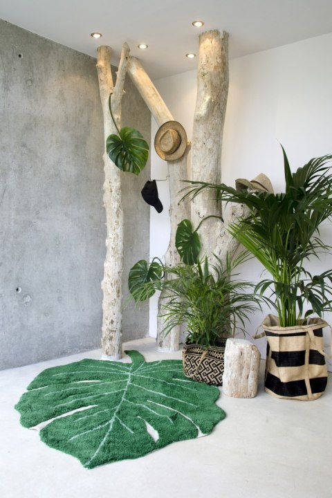 Lorena Canals Dywan bawełniany Monstera Leaf 120 x 160 cm Lorena Canals Dywan bawełniany Monstera Leaf 120 x 160 cm