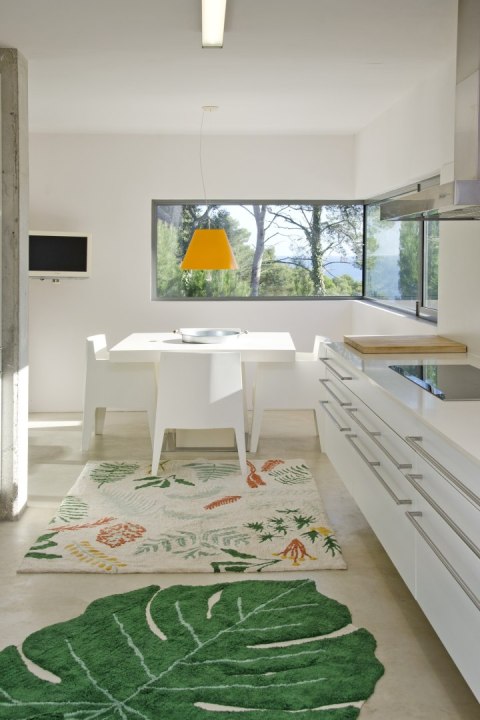 Lorena Canals Dywan bawełniany Monstera Leaf 120 x 160 cm Lorena Canals Dywan bawełniany Monstera Leaf 120 x 160 cm