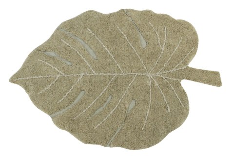 Lorena Canals Dywan bawełniany Monstera Olive 120 x 180 cm Lorena Canals Dywan bawełniany Monstera Olive 120 x 180 cm