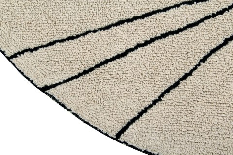 Lorena Canals Dywan bawełniany Trace Beige Ø 160 cm Lorena Canals Dywan bawełniany Trace Beige Ø 160 cm