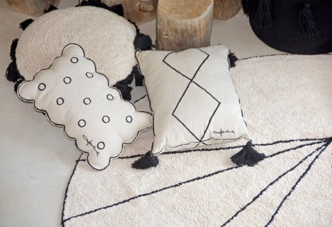 Lorena Canals Dywan bawełniany Trace Beige Ø 160 cm Lorena Canals Dywan bawełniany Trace Beige Ø 160 cm